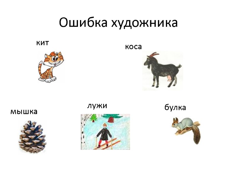 Ошибка художника кит лужи коса мышка булка
